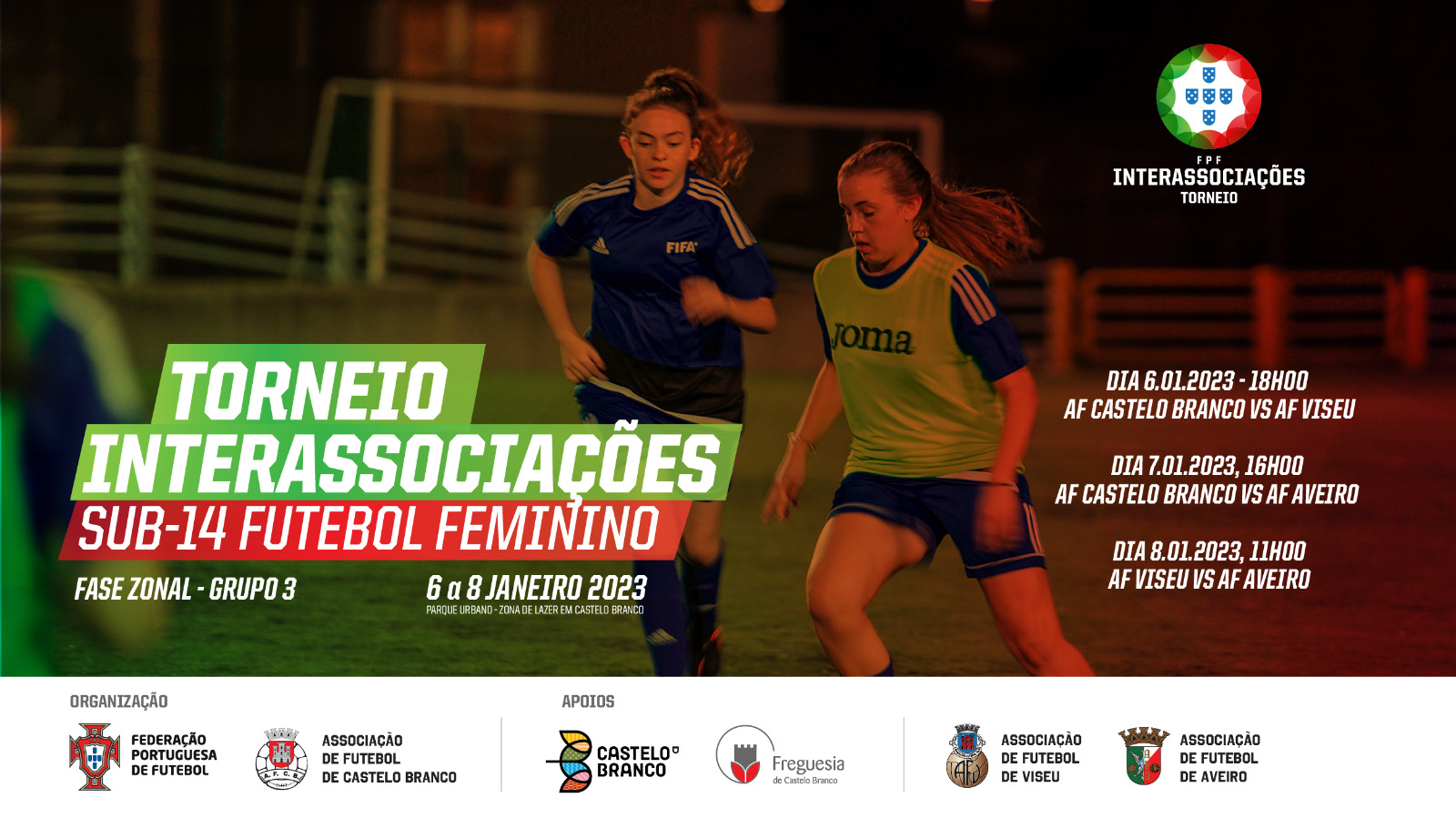 Castelo Branco recebe Fase Zonal do TIA Sub-14 Futebol Feminino